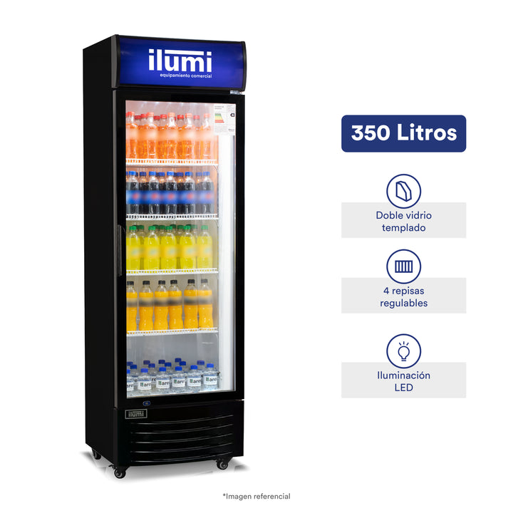 Visicooler negro de 350 litros