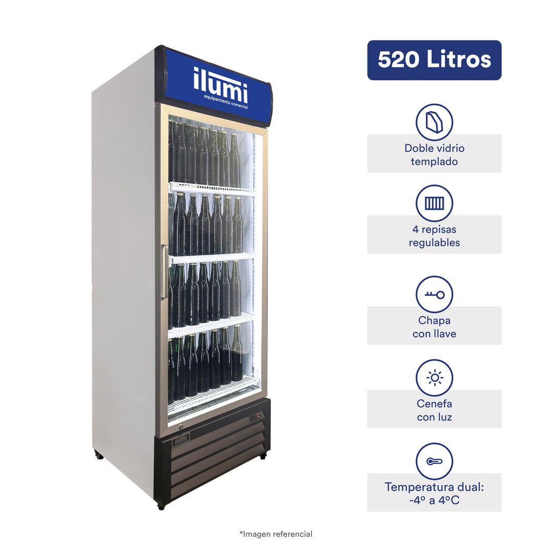 Visicooler diseñado para cervezas Fan Cooling de 520 litros
