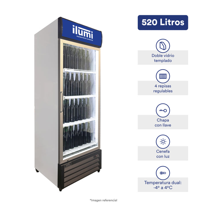 Visicooler diseñado para cervezas Fan Cooling de 520 litros
