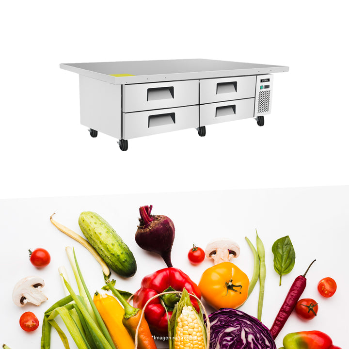 Base Chef Refrigerada con 4 cajones
