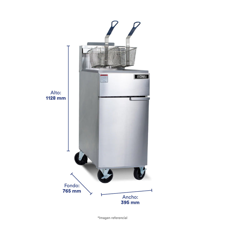 Freidora a Gas con 3 quemadores