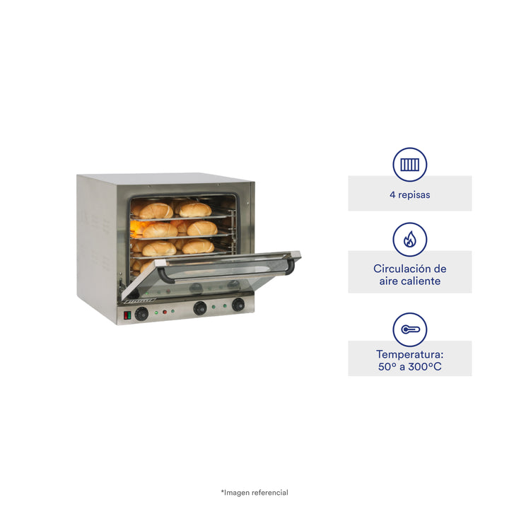 Horno industrial convector eléctrico de sobremesa