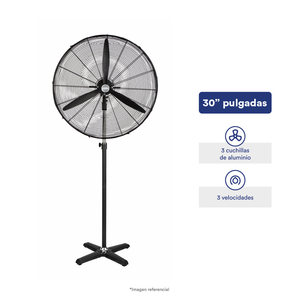 Ventilador industrial 2 en 1 pedestal y pared