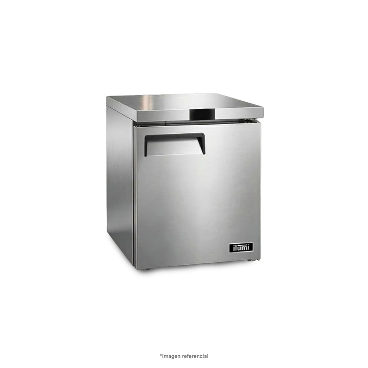 Mesa refrigerada de 200 litros con una puerta sólida