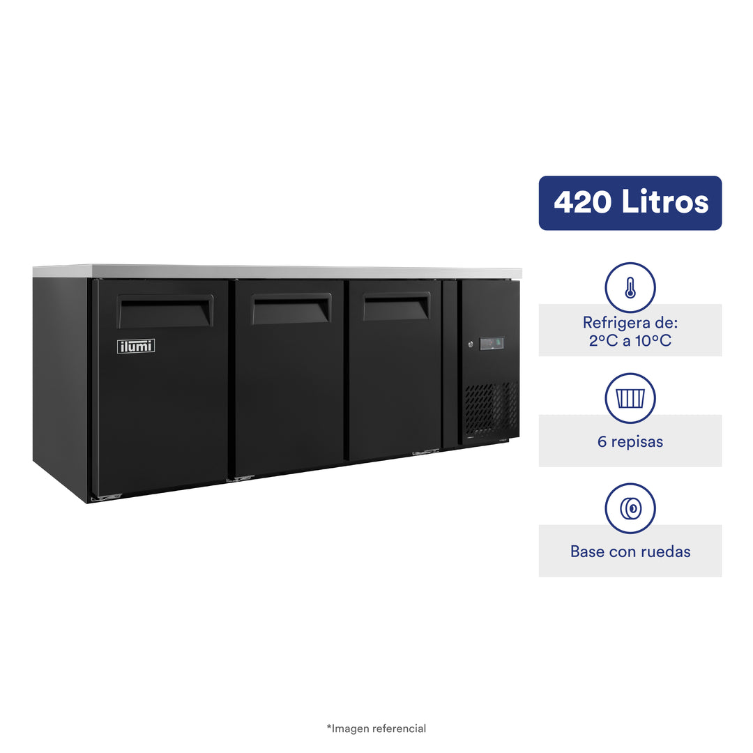 Mesa refrigerada conservadora de 420 litros