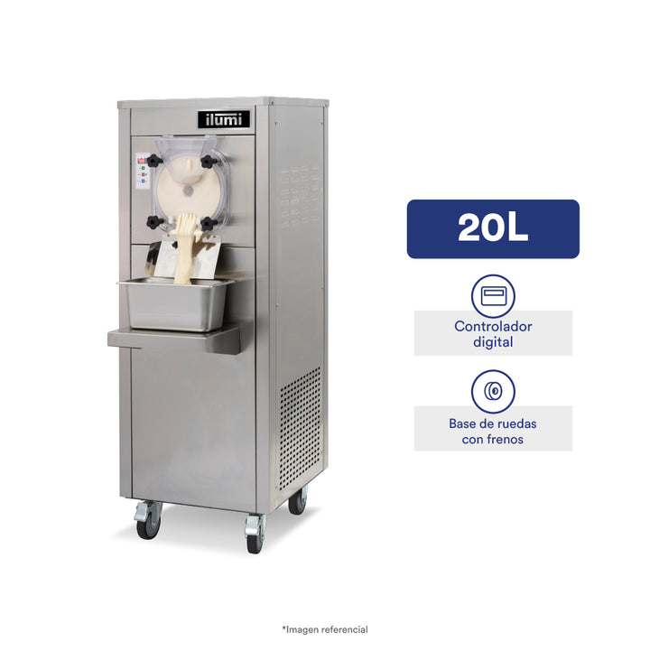 Máquina de helado artesanal de hasta 20 litros por hora