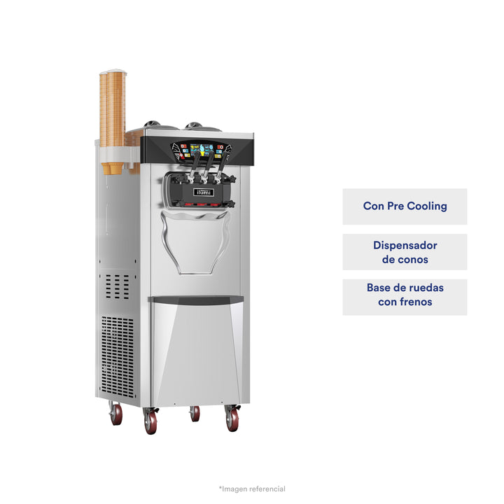 Máquina de helado soft de hasta 25 Lts con Pre Cooling