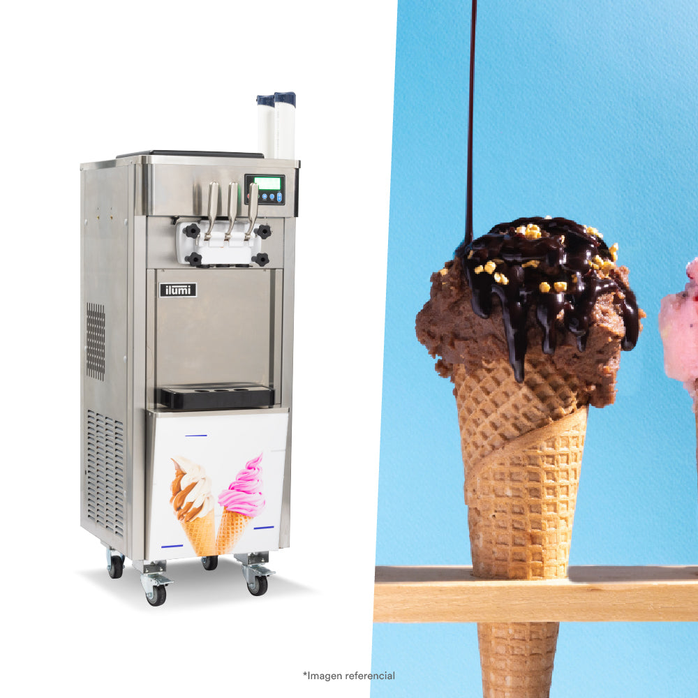 Máquina de helado soft de hasta 25 litros por hora