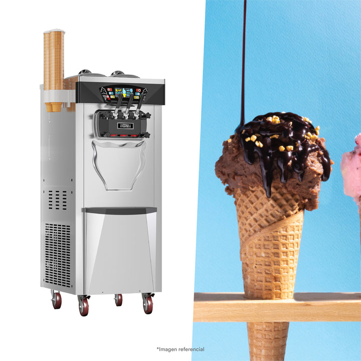 Máquina de helado soft Pre Cooling de hasta 30 litros por hora