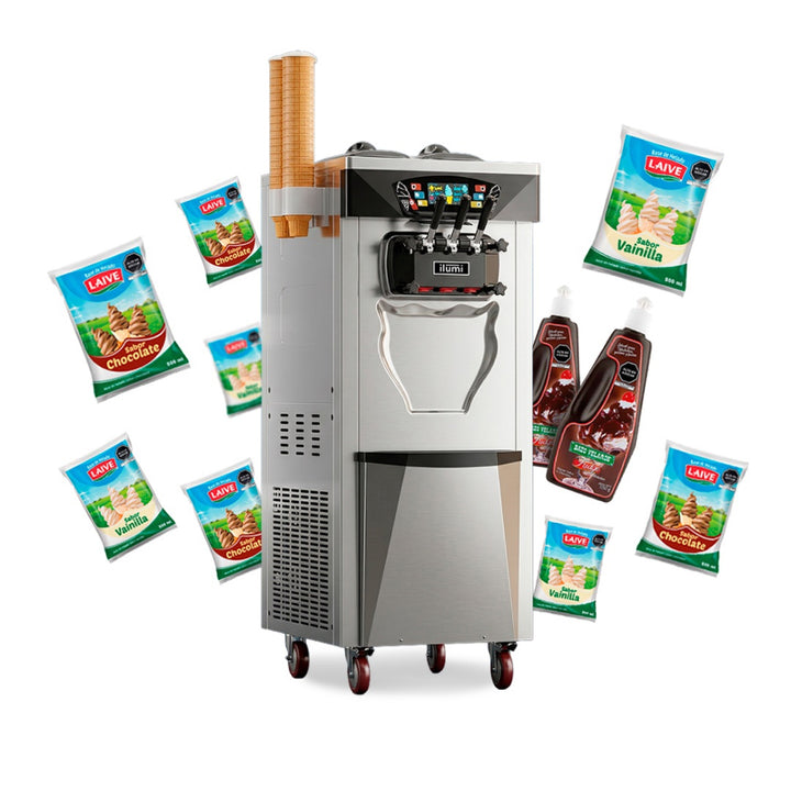 Máquina de helado soft Pre Cooling de hasta 30 litros por hora