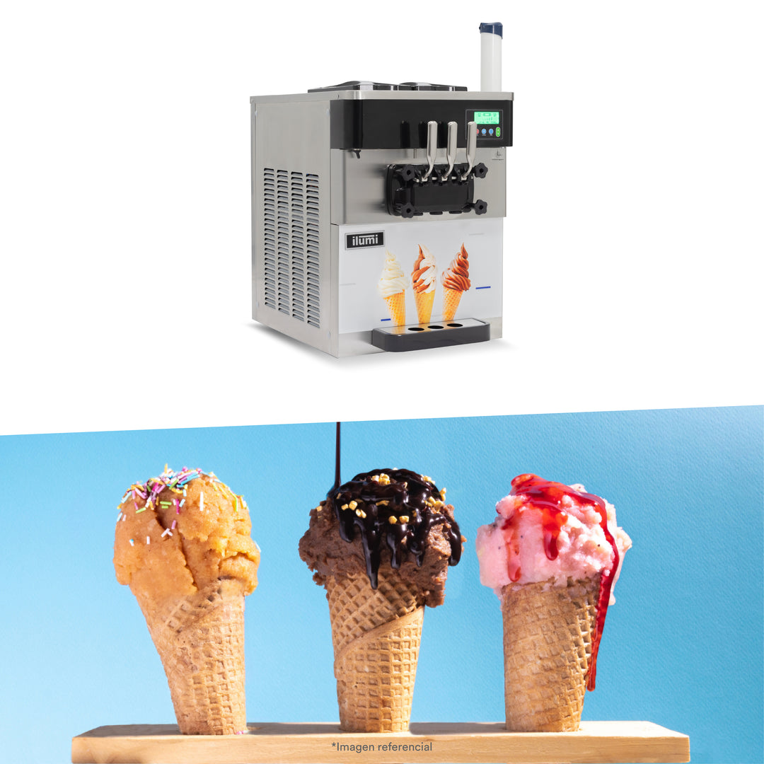 Máquina de helado soft de sobremesa de 30 Lts/h