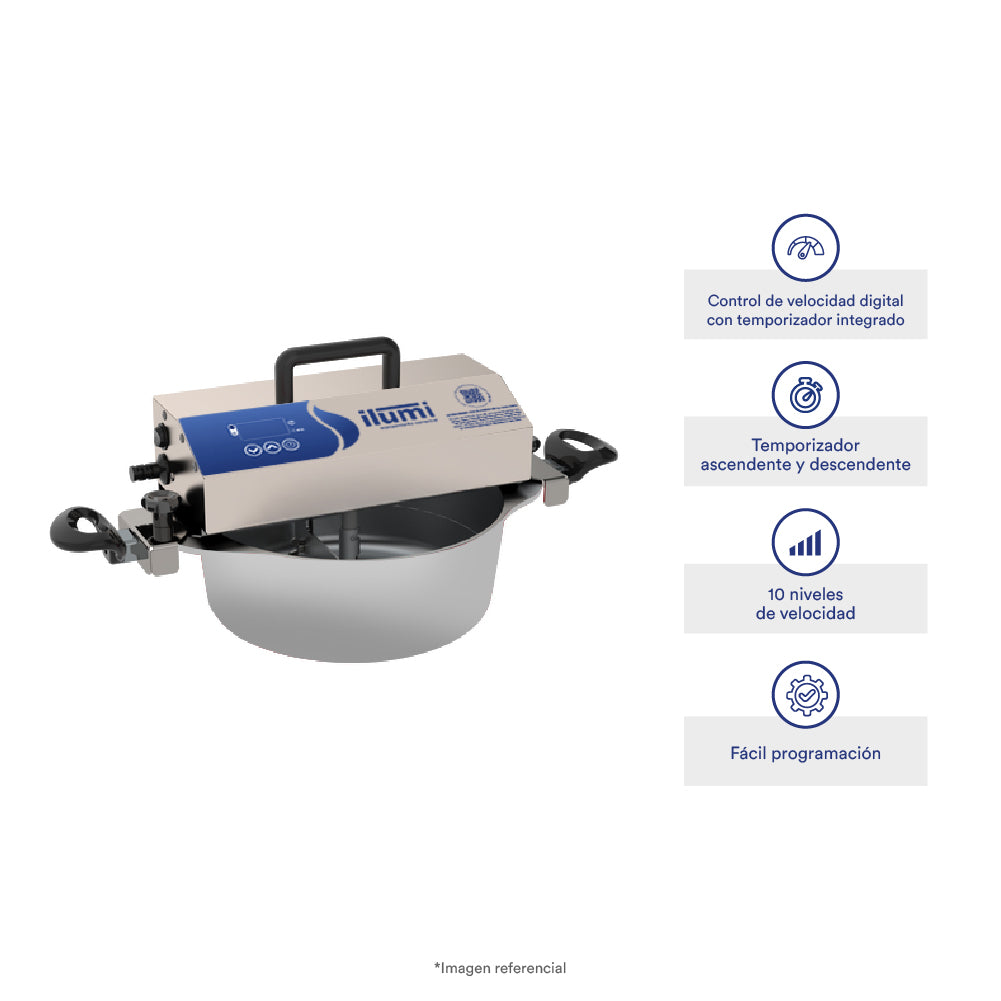 Olla Mezcladora gris de 5 Litros