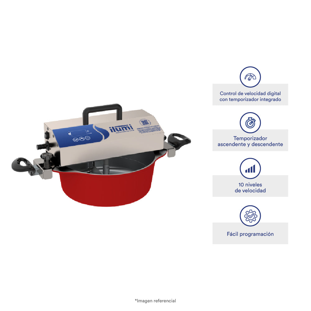 Olla Mezcladora roja de 5 Litros