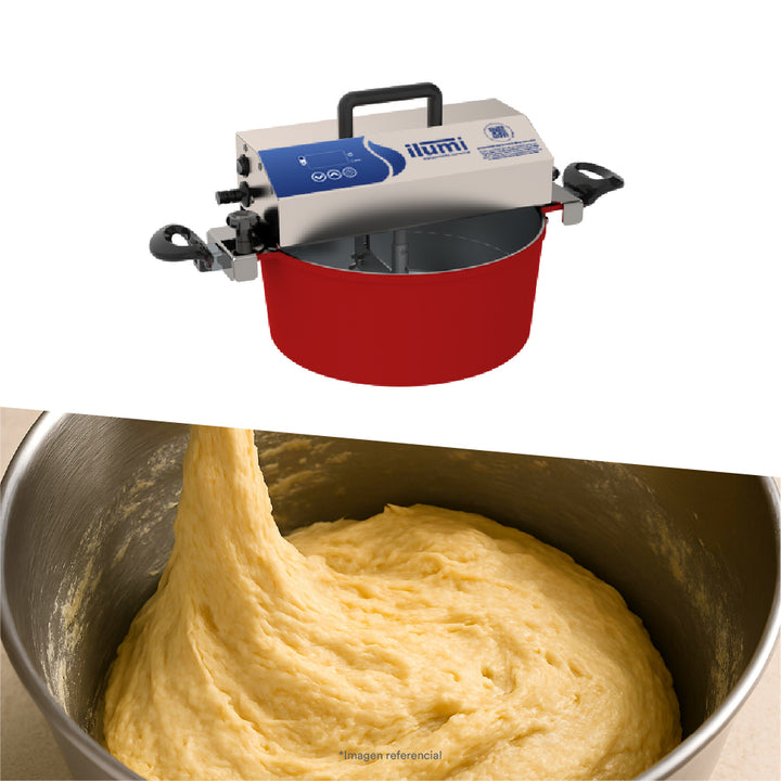 Olla Mezcladora roja de 7 Litros