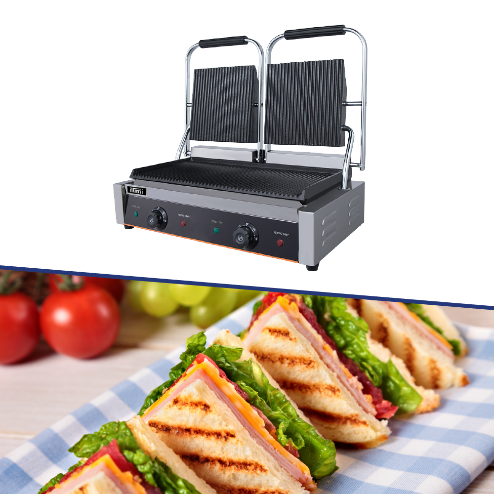 Panini Grill de 2 discos