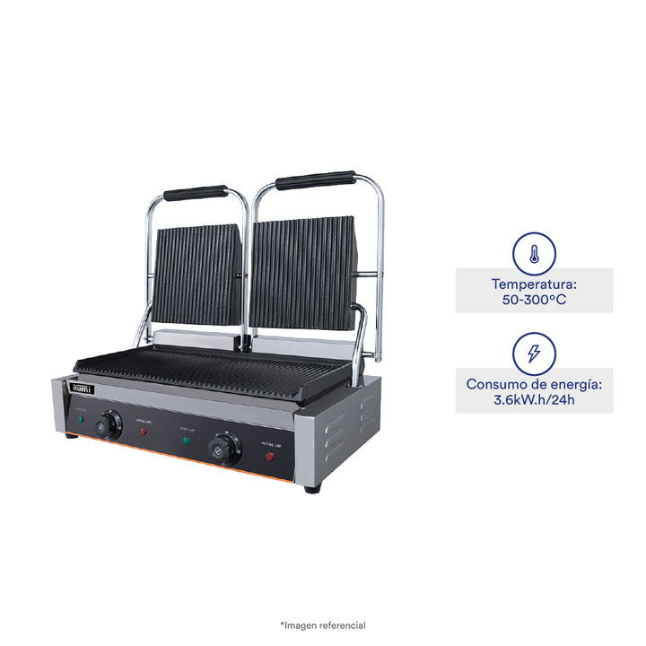 Panini Grill de 2 discos