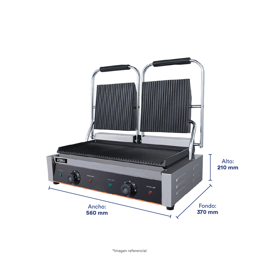 Panini Grill de 2 discos