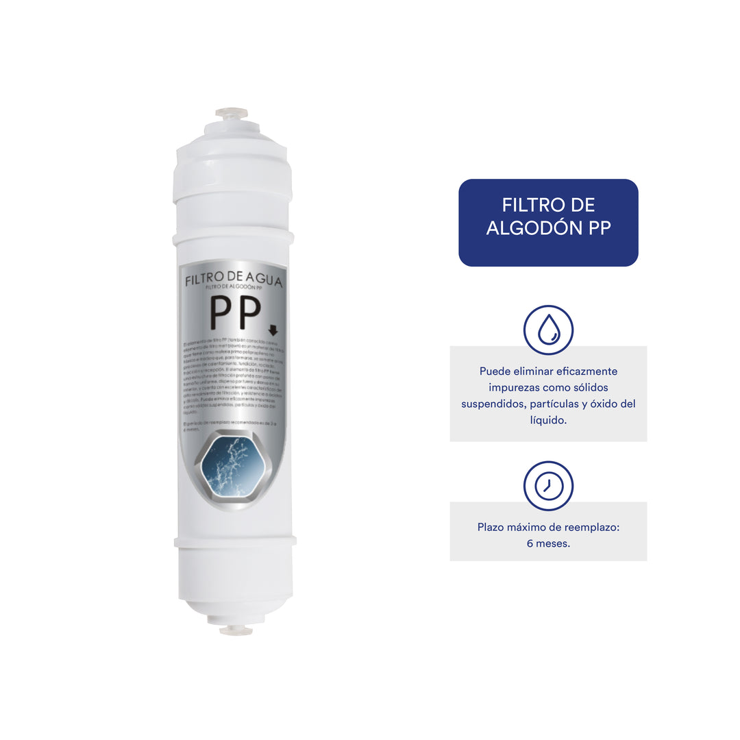 Filtro PP para dispensador de agua