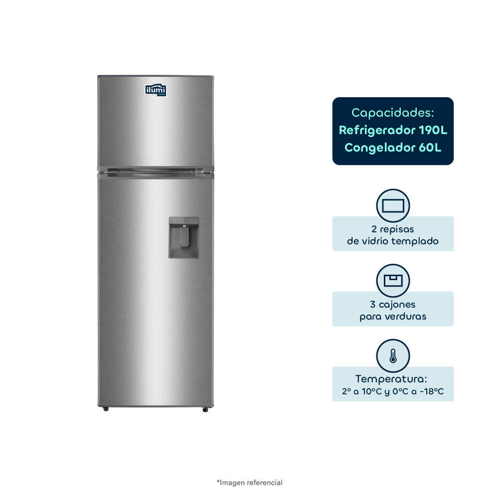 Refrigeradora No Frost 250 litros