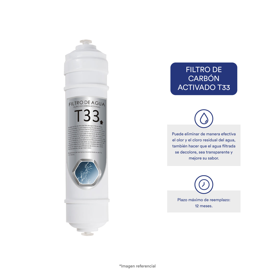 Filtro T33 para dispensador de agua