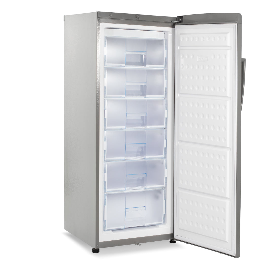 Congelador vertical con 6 cajones de 280 litros