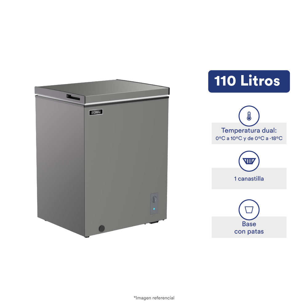 Congeladora horizontal de 110 litros