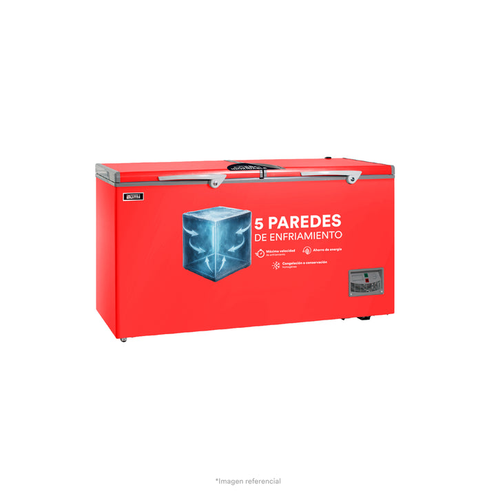 Congelador con tina de Acero Inoxidable de 440 litros
