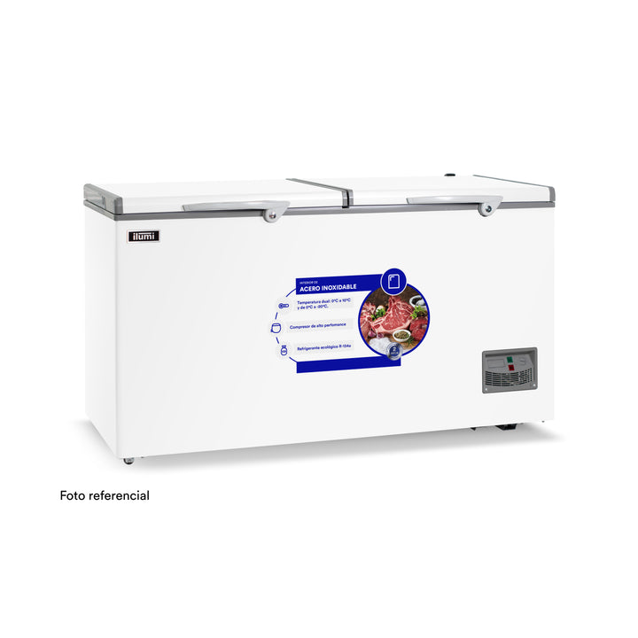 Congelador con tina de Acero Inoxidable de 440 litros