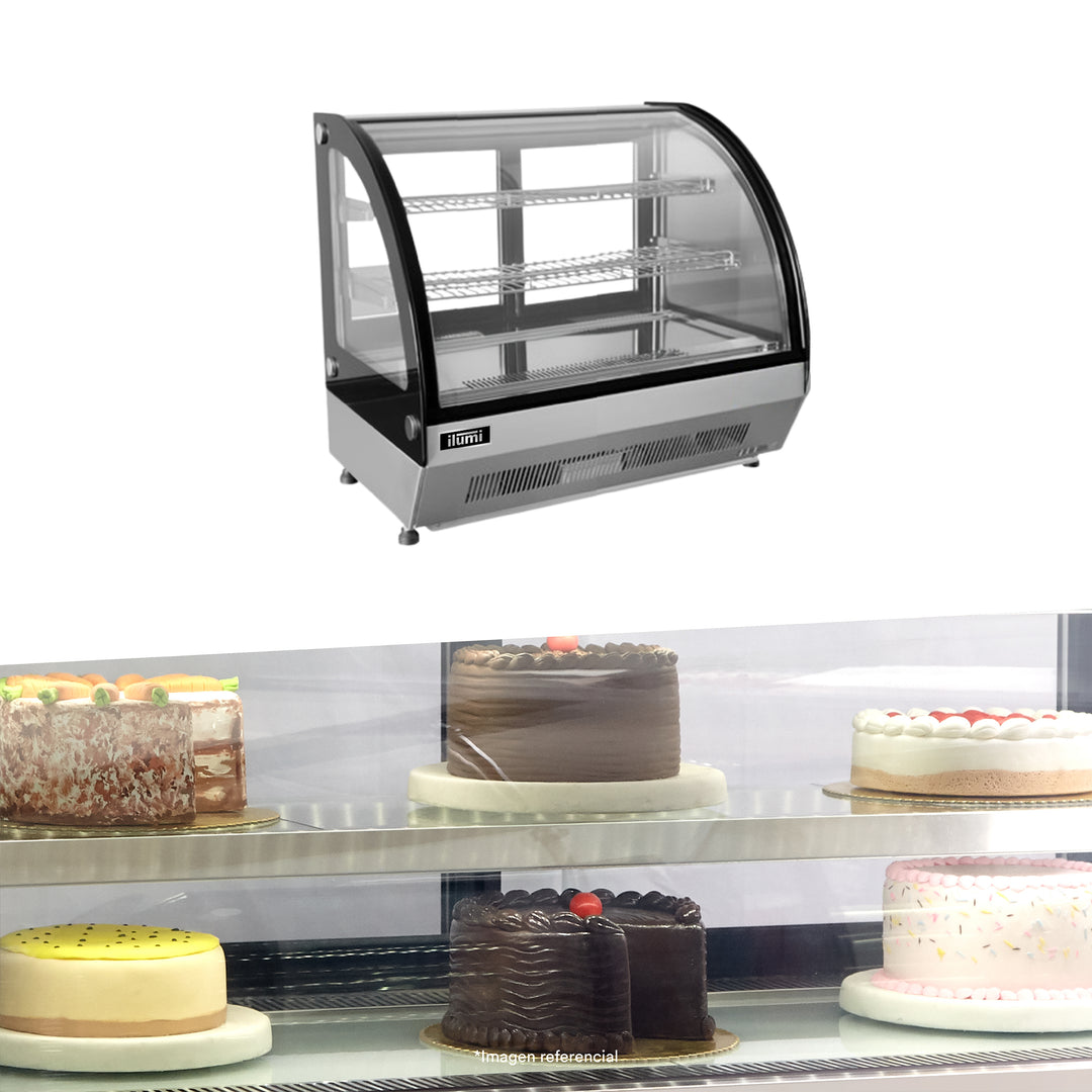 Vitrina refrigerada de sobremesa de 100 lts