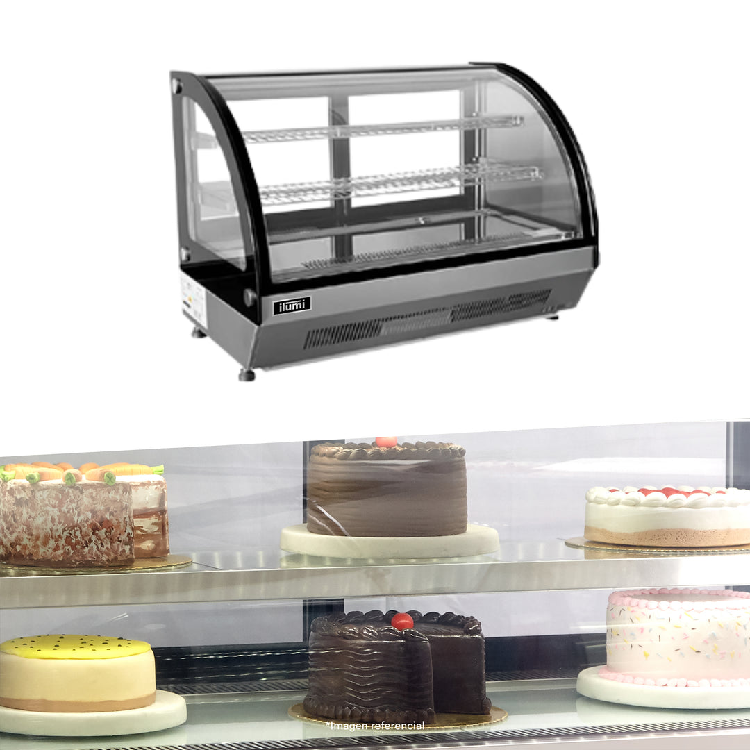 Vitrina refrigerada de sobremesa de 125 lts