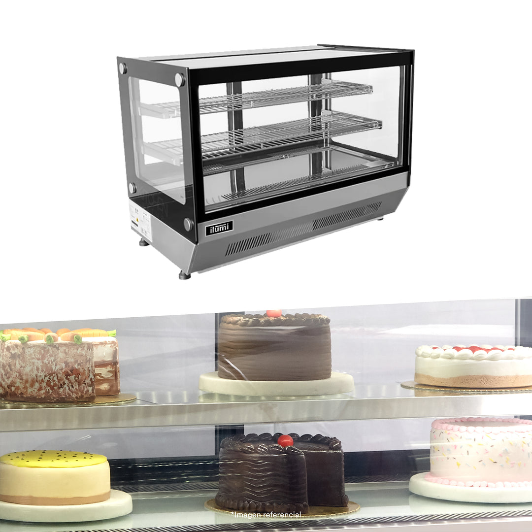 Vitrina refrigerada de sobremesa de 160 lts