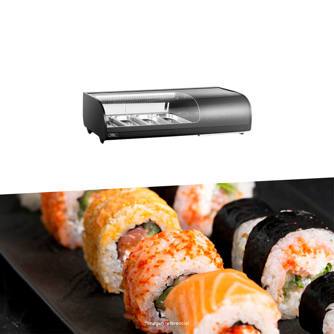 Vitrina refrigerada para sushi de 42 litros