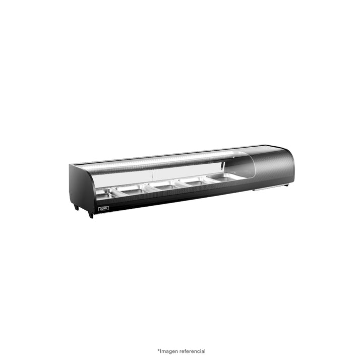 Vitrina refrigerada para sushi de 62 litros