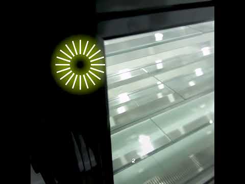 Vitrina refrigerada vidrio curvo VRDH-1250AI